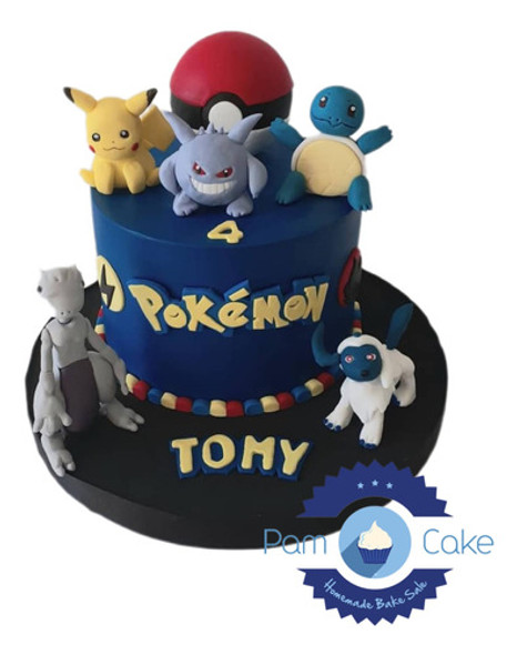 Torta Cumpleaños Artesanal Pokemon 0