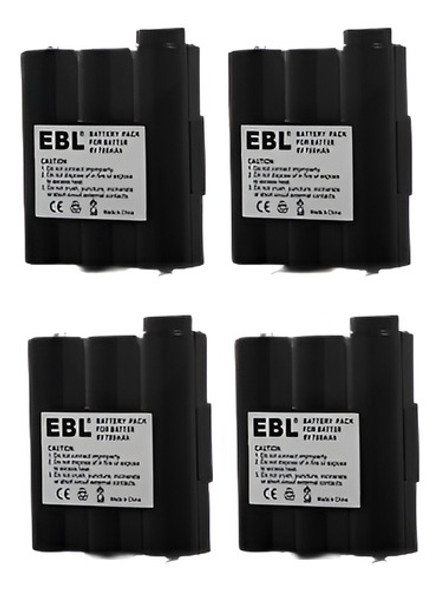 Batería Recargable 4x 6v 700mah Nimh Para Midland Radio Avp- 0