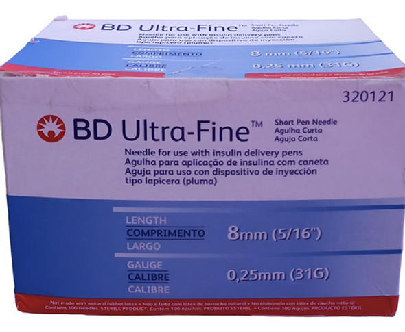Bd Aguja Insulina Ultra-fine 31g X 8mm (5/16 ) 0 Bd Aguja Insulina Ultra-fine 31g X 8mm (5/16 ) 0