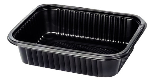 Bandeja Plástica Negra Descartable 102 Micro-delivery X1200 0