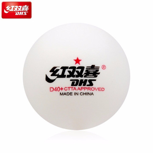 Tênis De Mesa Bola Plástico 1 Estrela Abs Dhs D40+ 20 Unid 1
