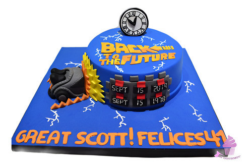 Torta Volver Al Futuro Pelicula Tematica Back To The Future 0