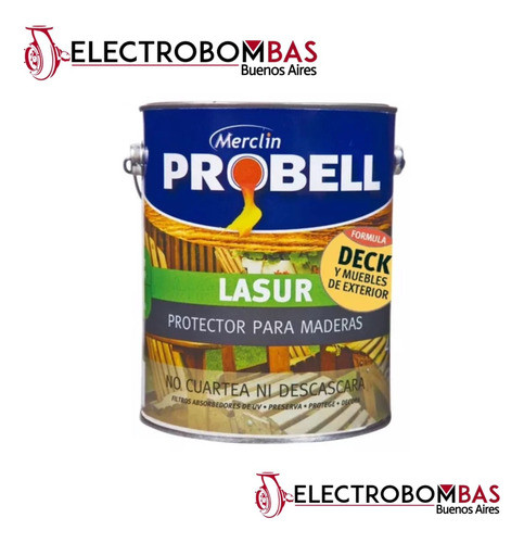 Lasur Deck Exterior Probell Lata 1l Teka Satinado 1