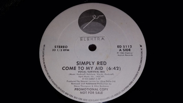 Simply Red Come To My Aid Vinilo Maxi Promo Usa 0