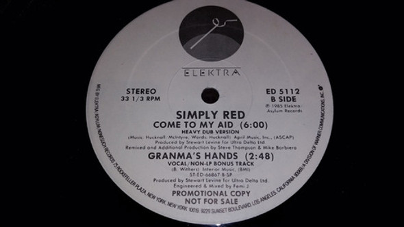 Simply Red Come To My Aid Vinilo Maxi Promo Usa 1