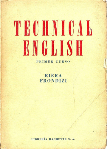 Technical English Primer Curso - Frondizi - Hachette 0