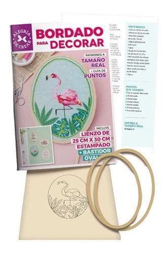 Kit Bordado Para Decorar + Materiales - Arcadia Ediciones 0
