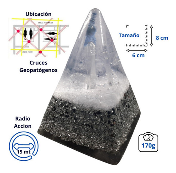 Orgonita Pirámide Aurea Cristal De Cuarzo 1 Orgonita Pirámide Aurea Cristal De Cuarzo 1
