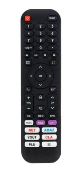 Control Remoto En3a52n Para Smart Tv Sanyo Noblex Hisense 0