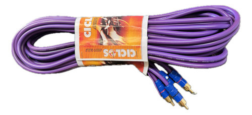 Cable Rca 5 Mts  Mallado Con Remoto P/potencia Woofer 1