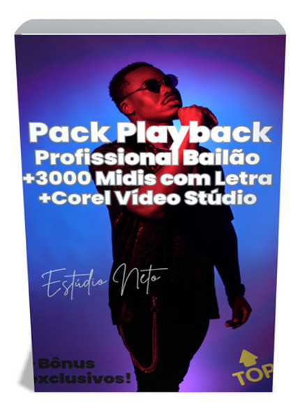 Pack Playback Bailão+3000 Midi+corel Vídeo X10 0