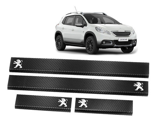 Cubre Zocalo Simil Carbono P/ Peugeot 301 2008 3008 0