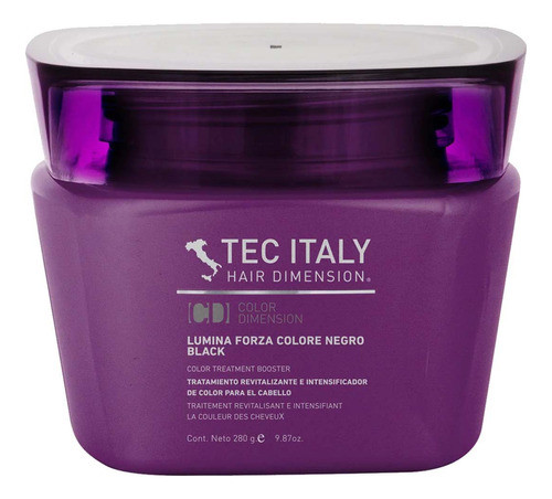 Máscara Negro Matizante Tec Italy Lumina Forza Colore 280gr 0