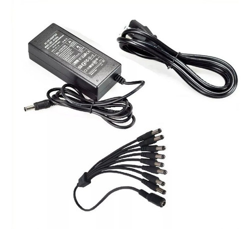 Fuente Switching 12v 5a Splitter Pulpo Divisor 1x8.. Anri Tv 0
