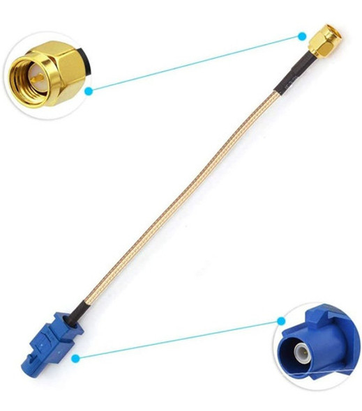 Cable Adaptador De Antena De Auto, Coaxial Macho A Macho 1