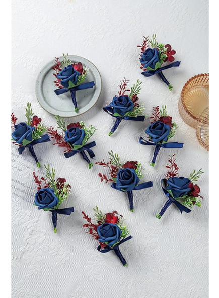 10pieces /lot Espuma Artificial Pe Flores Novio De Boda Herm 1
