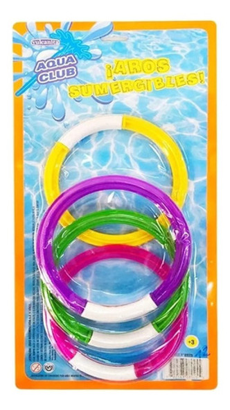 Set 4 Aros P/buceo Aqua Club Int 8925 Vulcanita 0