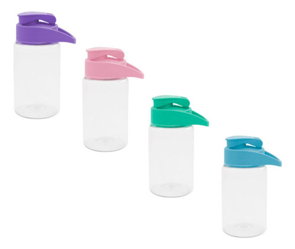 20 Botella Plástica 400ml Tapa Flip-top Deporte Reutilizable 0