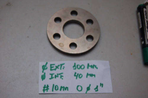 Brida  De  Acero Inoxidable   Ciega  De 6 Agujeros 1