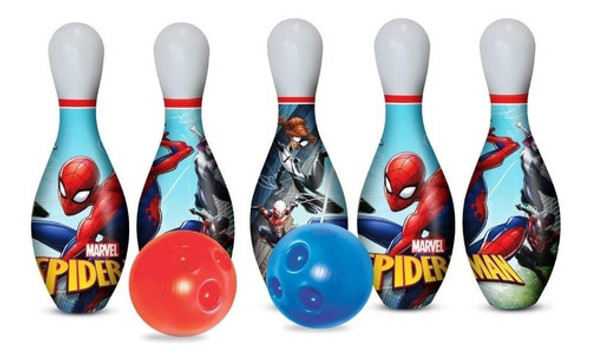 Jogo De Boliche Brinquedo Infantil Spiderman Lider 971 1