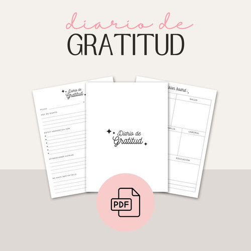 Diario De Gratitud Pdf Imprimible 1