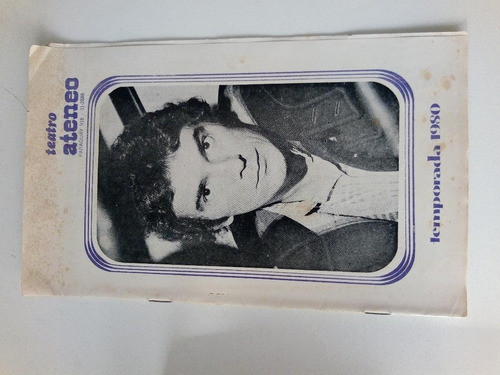Teatro Ateneo Temporada 1980.  Hist Del Zoo.   Alfredo Alcón 0