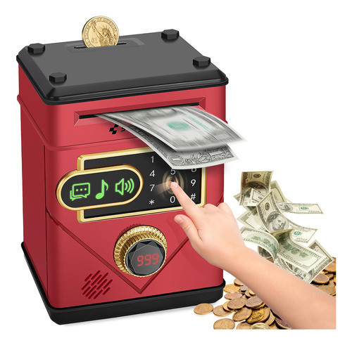 Banco De Dinero Electrónico Para Niños Con Música Y Pantalla 0