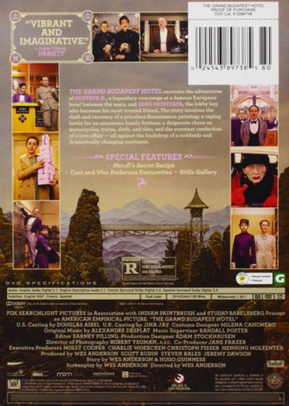 Dvd The Grand Budapest Hotel / El Gran Hotel Budapest 1