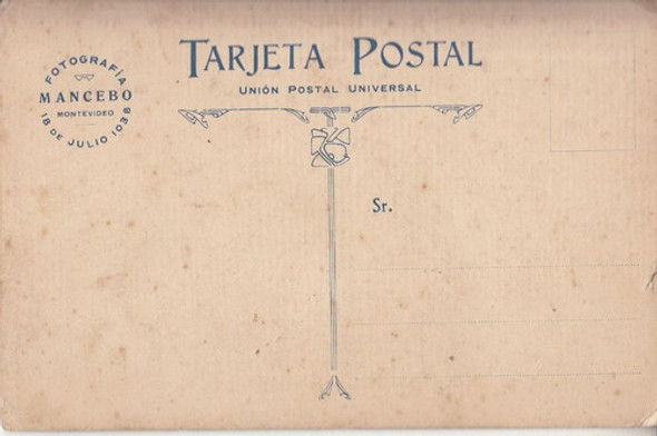 Antigua Fotografia Dama De Estudio Mancebo Calle 18 De Julio 1