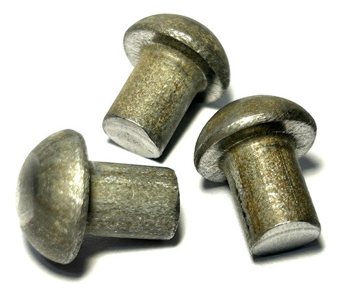 Remache Hierro Macizo 9,50 X 12,50 Mm Golpe Macizo X 25 Unid 0