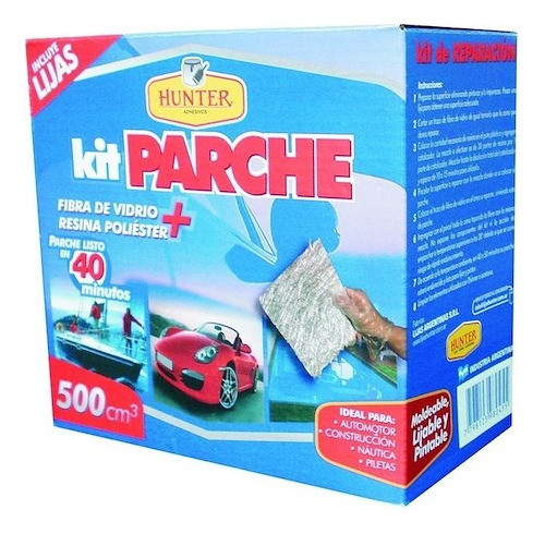 Kit Parche Fibra De Vidrio 250 - Embarcacion, Auto, Pileta 0