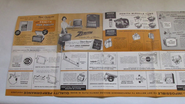 Antiguo Folleto Televisores Zenith 1 Antiguo Folleto Televisores Zenith 1