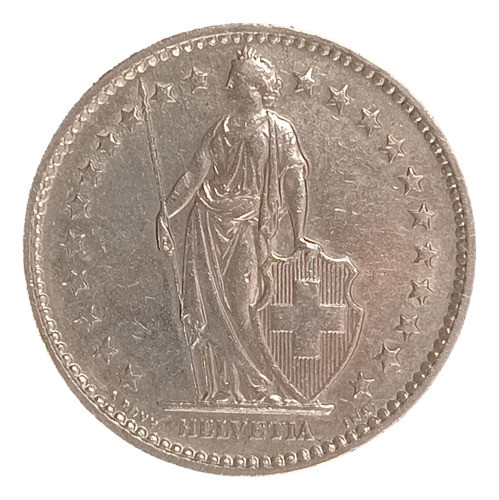 Suiza 2 Francos 1972 Excelente Km 21a.1 1