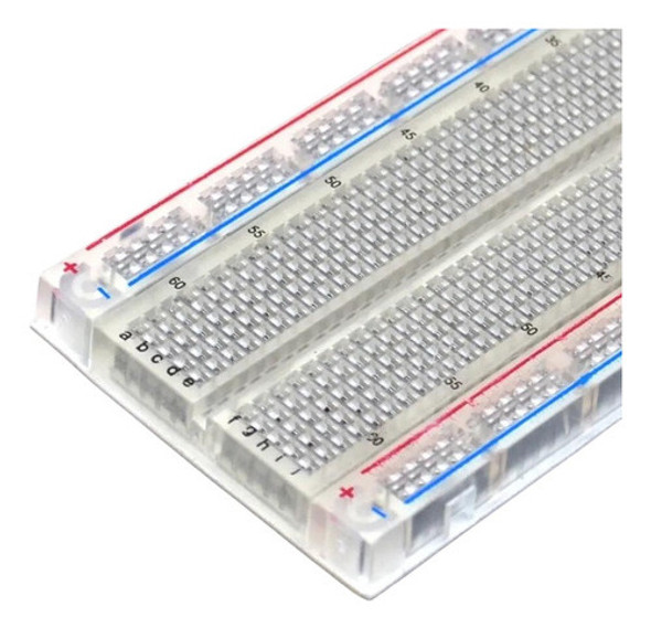 Protoboard Cristal (transparente) 830 Pontos 1
