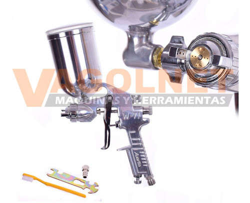 Pistola De Pintar Gravedad Tacho Aluminio 0.4lt W-71g Airmax 1
