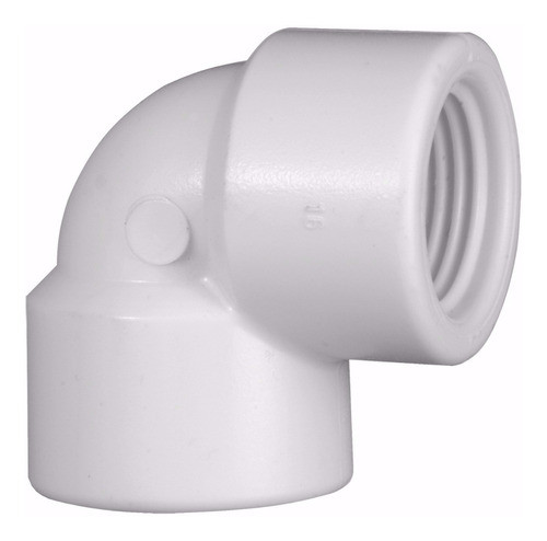 Joelho 90°x1/2 C/rosca(2 Lados) Branco Krona - Kit C/ 100 0
