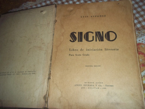 Signo - Libro De Iniciacion Literaria - Luis Alfonso 1
