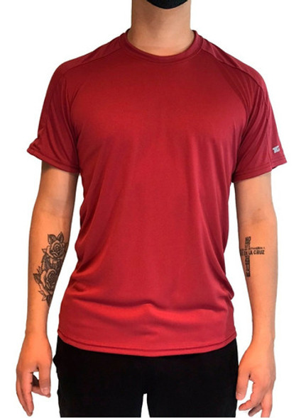 Remera Team Gear Running Hombre Mive Bordo Cli 0 Remera Team Gear Running Hombre Mive Bordo Cli 0
