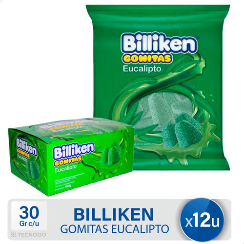 Caramelos Gomitas Billiken Eucalipto X12 U - Mejor Precio 0