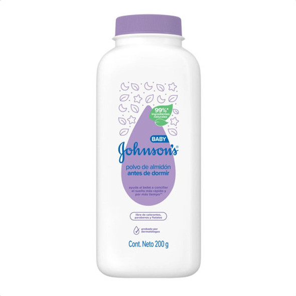 Polvo De Almidon Johnsons Antes De Dormir X200g 0