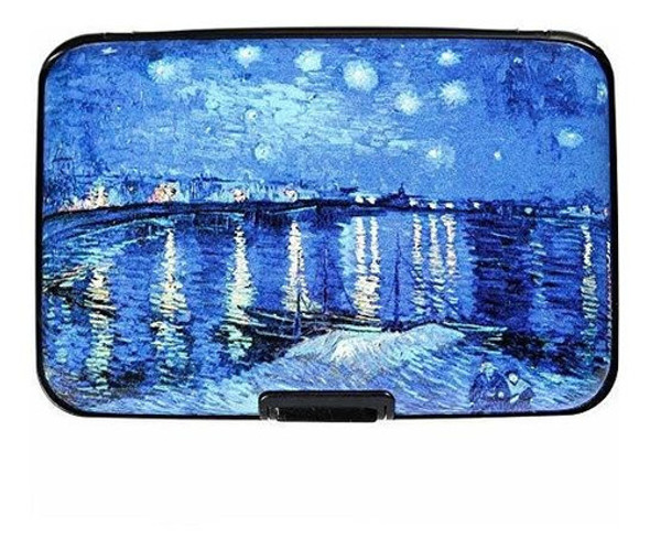 Billetera De Aluminio Rfid Que Bloquea El Estuche Rigido Del 1