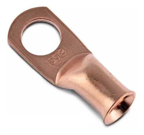 Terminal Ojal Cobre Para Cable 4 Ga Ds18 Potencia Bateria 0