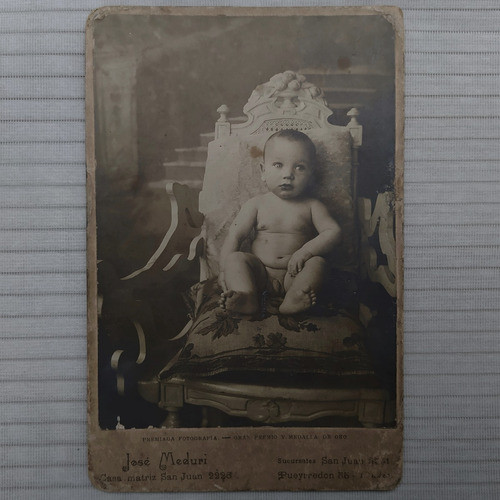 Fotografia Antigua Gran Premio Y Medalla De Oro C1905 Meduri 0