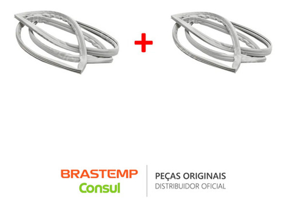 Kit Borracha Porta Inferior E Superior Brastemp Brm50nb 0