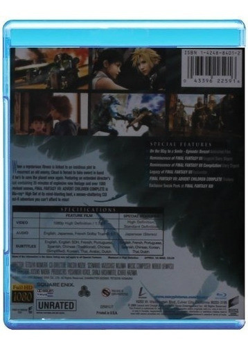 Blu-ray Final Fantasy 7 Advent Children 1
