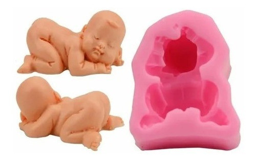 Molde De Silicona 3d Jabones Velas Resina Reposteria Bebe 0
