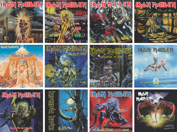 12 Cds Iron Maiden - Eddie's Face 0 12 Cds Iron Maiden - Eddie's Face 0