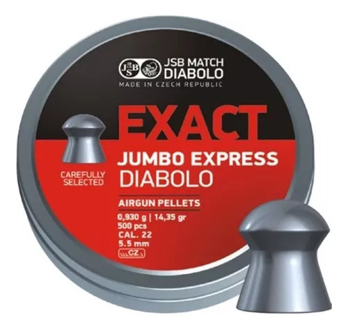 Balines Jsb Jumbo Express Cal 5,52mm 0.93g 14,35gr X 500 0