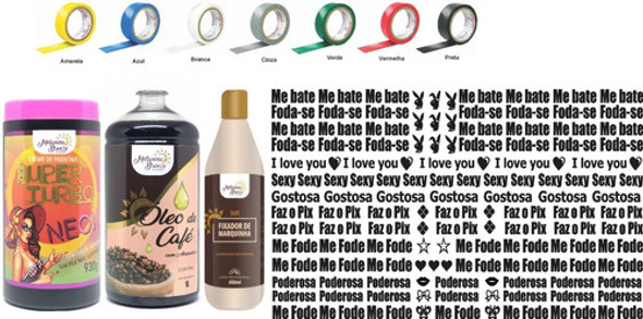 Kit Melanina + 20 Fitas + Cartela De Frases 0 Kit Melanina + 20 Fitas + Cartela De Frases 0
