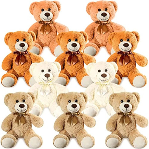 Skylety Juego De 10 Osos De Peluche A Granel Con 0